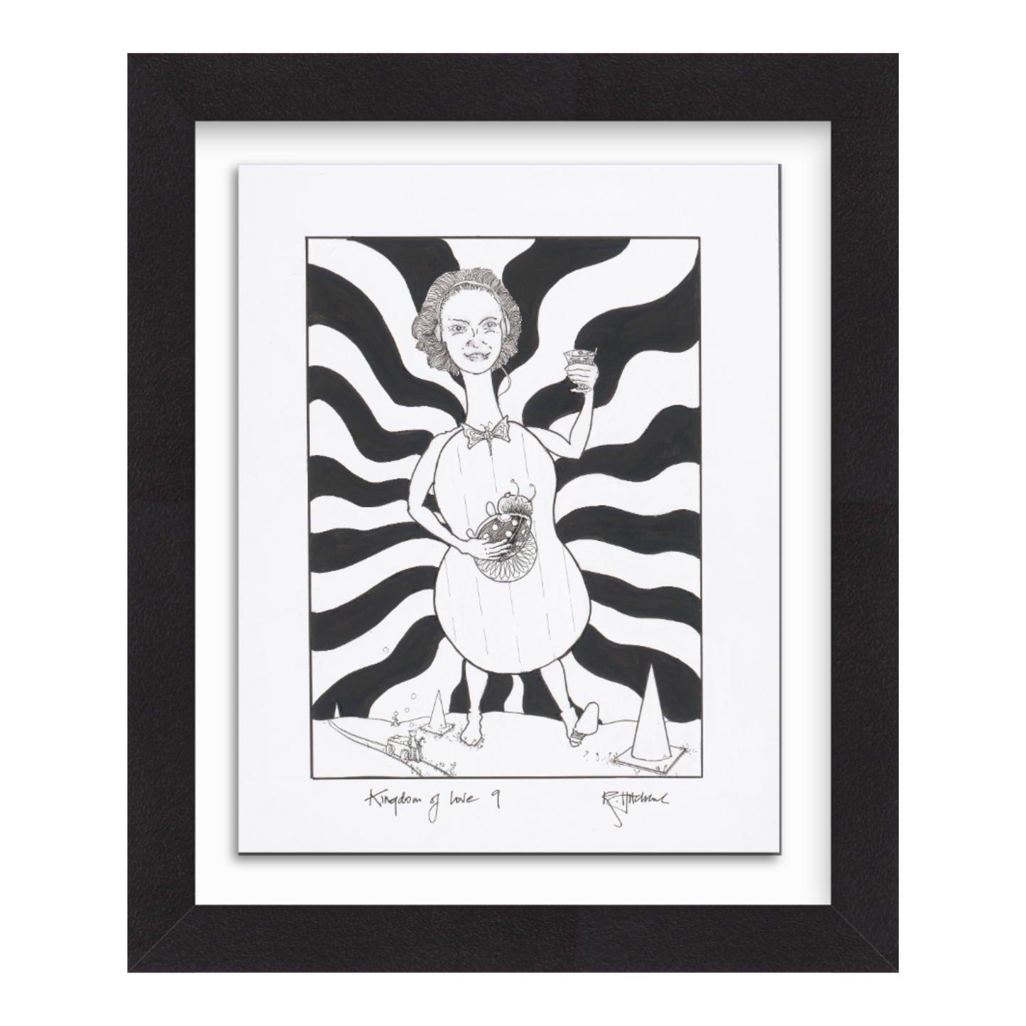 "KINGDOM OF LOVE 9" Original artwork by Robyn Hitchcock