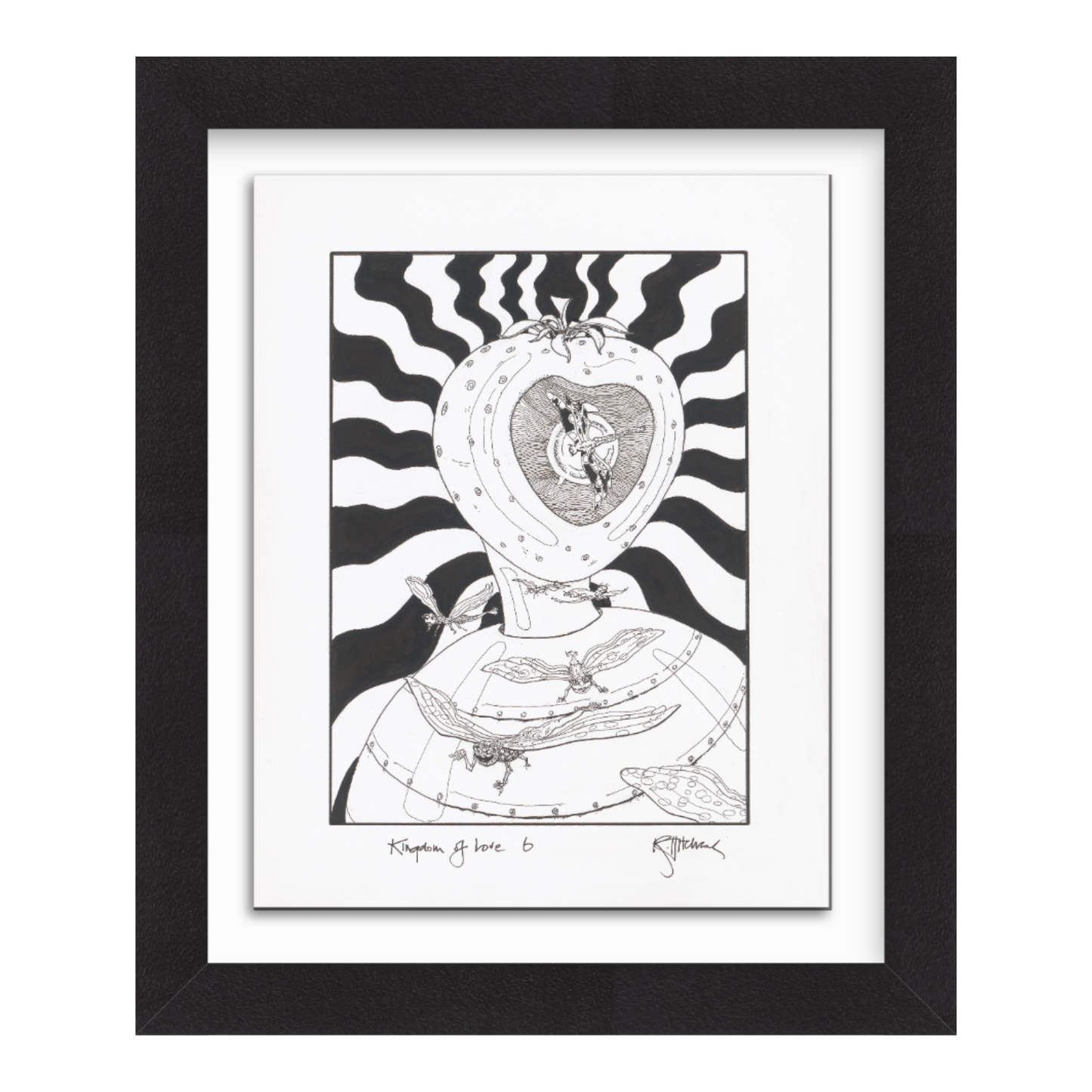 "KINGDOM OF LOVE 6" Original artwork by Robyn Hitchcock